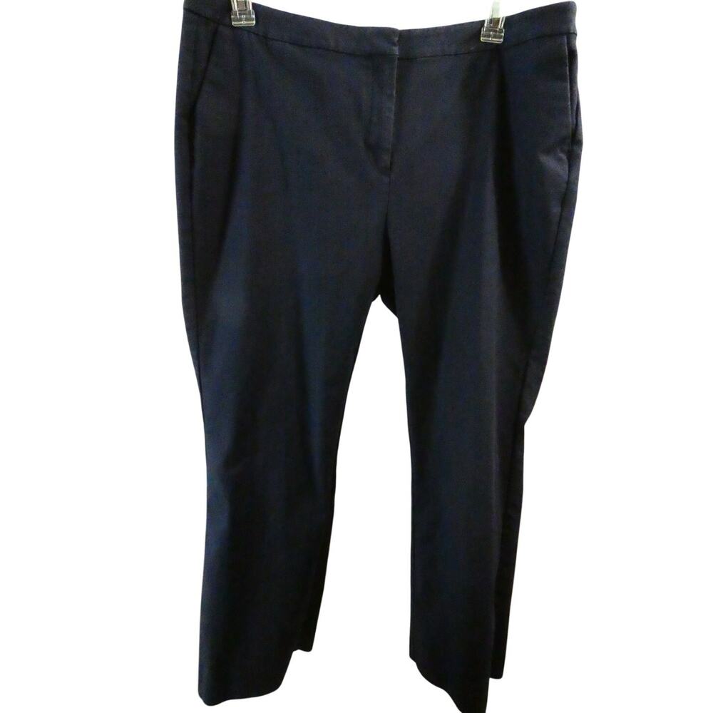 Boden Women's 16R Chino Pants Slacks Navy Blue Slash Pockets Business